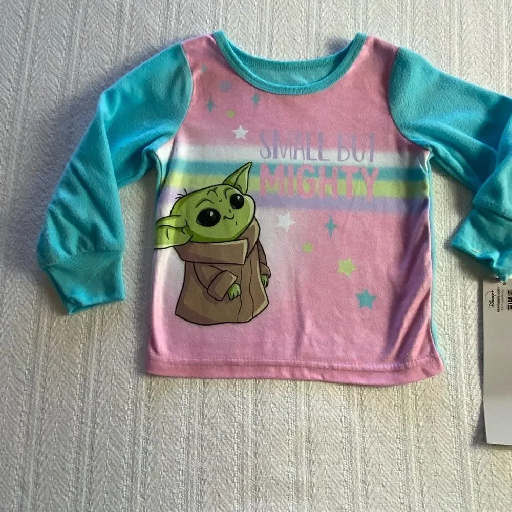 Star Wars Girls The Mandalorian The Child aka Baby Yoda “Small But Mighty”PJ Set